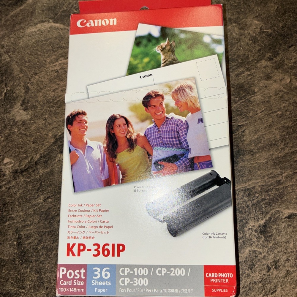Canon KP-36IP Color Ink & Paper Set (4x6" paper, 36 sheets) NEW Box